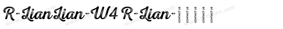 R-LianLian-W4 R-Lian字体转换